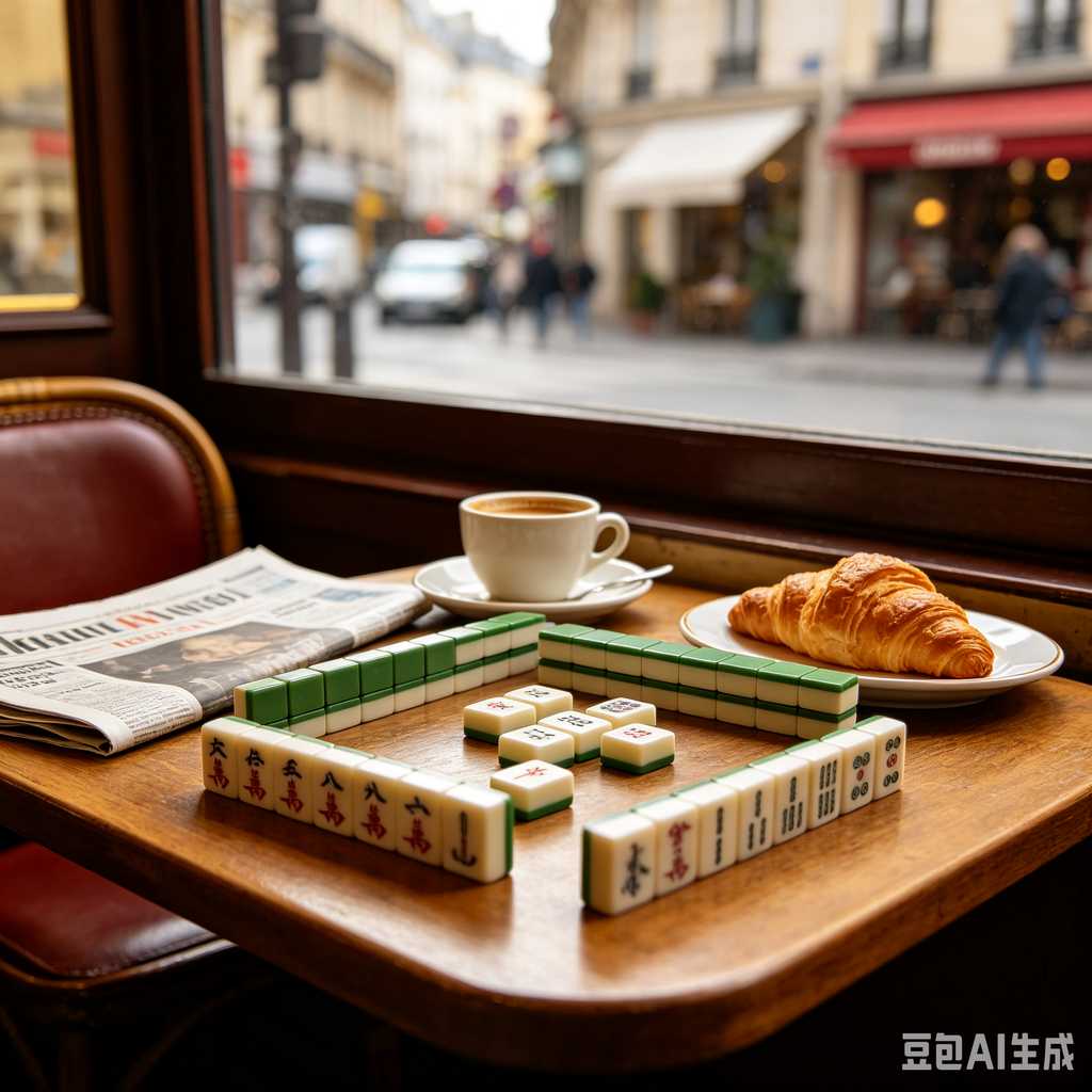 blue crystal mahjong set